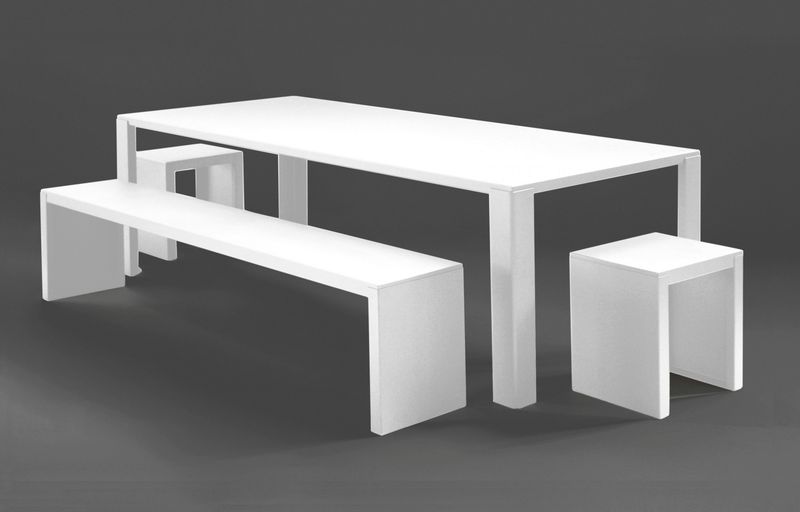 table Big Irony blanche outdoor